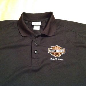 Harley Davidson Woman's Dealership Polo Black Med